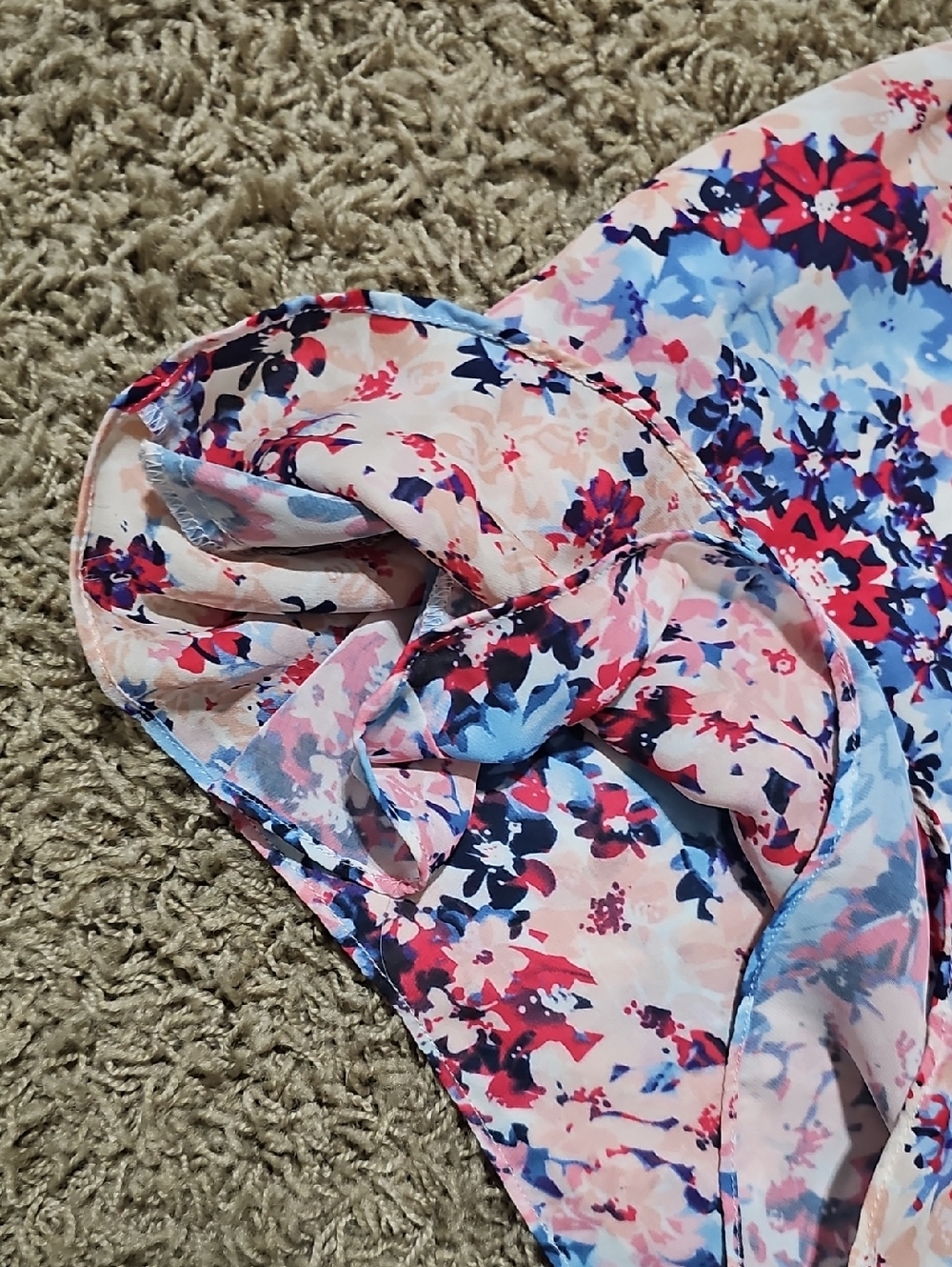 Parker Catamaran Romper Silk Floral Sleeveless Shorts Small Pink Flowy - Picture 5 of 6